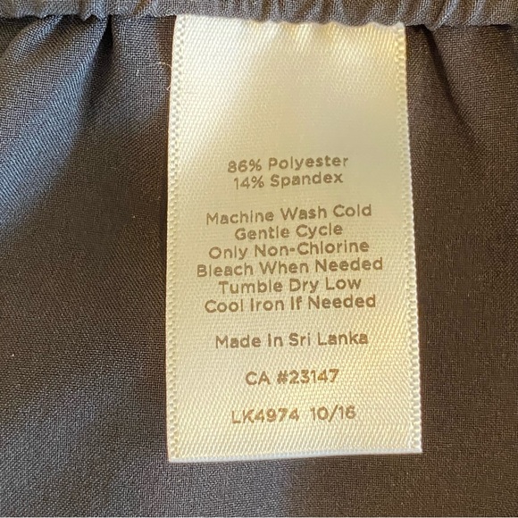 Talbots Pants Large L Black Wide Leg Active Athleisure Lounge Pockets - Picture 5 of 8